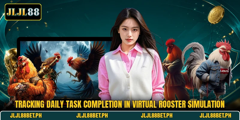 Tracking daily task completion in virtual rooster simulation Tracking daily task completion in virtual rooster simulation