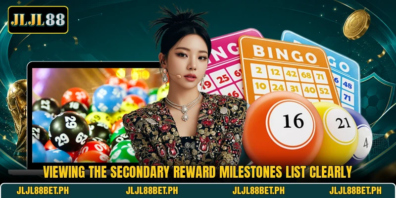 Viewing the secondary reward milestones list clearly Viewing the secondary reward milestones list clearly